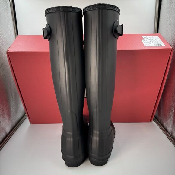 Hunter Original Tour Tall Boot, Black Winter, Rain Boot, Women’s Size 8 New - Picture 6 of 16